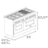 ZLINE RAS-WM-60 Dual Fuel Range in DuraSnow Stainless Steel - image 26