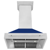 ZLINE 36 in. DuraSnow Stainless Steel Range Hood with DuraSnow Shell (8654SNX-36) [Color: Blue Gloss] - (8654SNXBG36)
