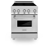 ZLINE 24" 2.8 cu. ft. Induction Range with a 4 Element Stove and Electric Oven in Stainless Steel (RAIND-24) [Color: Stainless Steel] - (RAIND24)
