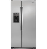 GE GZS22DSJSS - 36 in. 21.9 cu. ft. Counter Depth Side by Side Refrigerator with Ice & Water Dispenser - Stainless Steel