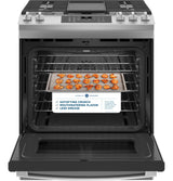 GE(R) 30" Slide-In Front-Control Convection Gas Range with No Preheat Air Fry - (JGS760SPSS)