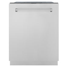 ZLINE 24" Monument Series 3rd Rack Top Touch Control Dishwasher with Stainless Steel Tub, 45dBa (DWMT-24) [Color: Stainless Steel] - (DWMT30424)