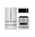 ZLINE Kitchen Package with Stainless Steel Refrigeration, 30 in. Dual Fuel Range and Traditional Over the Range Microwave (3KPR-RAOTRH30) - (3KPRRAOTRH30)