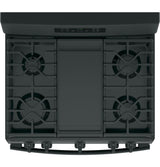 GE JGBS66DEKBB - 30 in. 5 cu. ft. Gas Range with 5 Sealed Burners & Griddle - Black