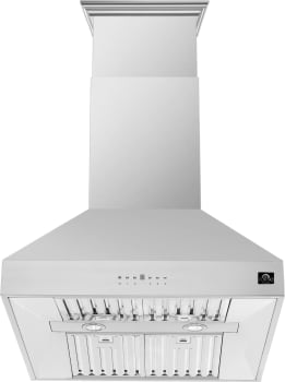 Forno Coppito FRHIS512936 Island Mount Range Hood with 4-Speed, Touch Button Control, Halogen Lighting, Dishwasher-Safe Baffle Filter, and Delay Shut-Off: 36 Inch, 1200 CFM