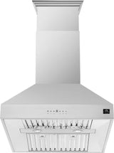 Forno Coppito FRHIS512936 Island Mount Range Hood with 4-Speed, Touch Button Control, Halogen Lighting, Dishwasher-Safe Baffle Filter, and Delay Shut-Off: 36 Inch, 1200 CFM