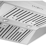 Forno Coppito FRHIS512936 Island Mount Range Hood with 4-Speed, Touch Button Control, Halogen Lighting, Dishwasher-Safe Baffle Filter, and Delay Shut-Off: 36 Inch, 1200 CFM