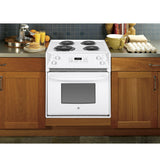 GE JM250DTWW - 27 in. 3 cu. ft. Drop-In Electric Range with Coil Burners - White