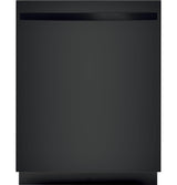 GE GDT226SGLBB - 24 in. Top Control Flush-Mount Dishwasher with 51 dBa Sound Level & Condensate Dry, Stainless Steel Interior Dishwasher with Sanitize Cycle - Black