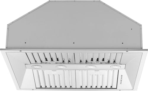 Forno Altilia FRHRE533736 Cabinet Insert Range Hood with 4-Speed, Touch Button Control, Halogen Lighting, Dishwasher-Safe Baffle Filters, and Delay Shut-Off: 36 Inch, 1200 CFM