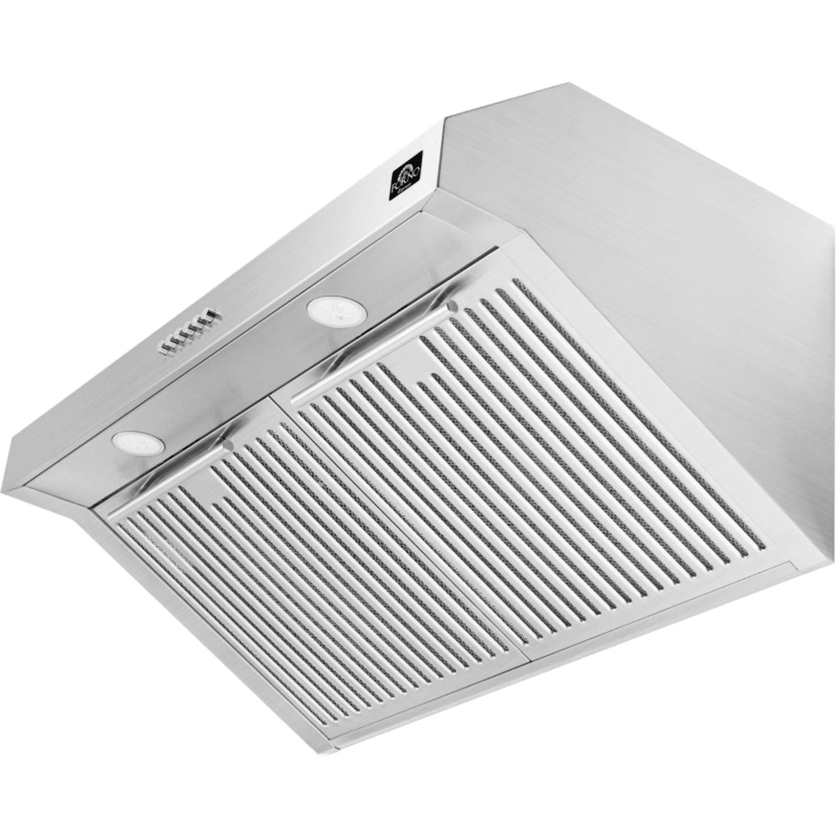 Forno Espresso - Bari FRHUC525530 30 Inch Under Cabinet Range Hood with 4-Speed/400 CFM Blower, Push Button Control, LED Lighting, and Hybrid Filter: Stainless Steel