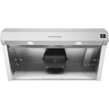 Forno Espresso - Bari FRHUC525530 30 Inch Under Cabinet Range Hood with 4-Speed/400 CFM Blower, Push Button Control, LED Lighting, and Hybrid Filter: Stainless Steel