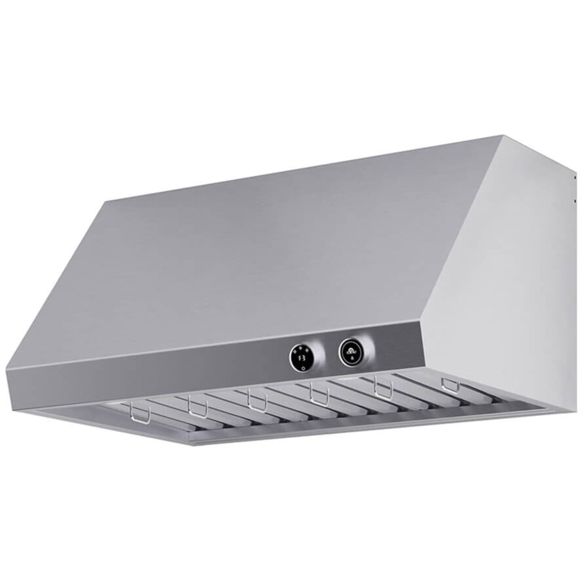 Forno Biagio FRHWM500936 Wall Mount Range Hood with 3-Speed, Knob Control, Dimmable LED Lighting, Baffle Filters and Power-Off Delay (5 min): 36 Inch Width, 600 CFM
