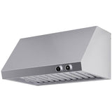 Forno Biagio FRHWM500936 Wall Mount Range Hood with 3-Speed, Knob Control, Dimmable LED Lighting, Baffle Filters and Power-Off Delay (5 min): 36 Inch Width, 600 CFM