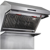 Forno Alta Qualita Savona FRHWM502936 Wall Mount Range Hood with 4-Speed, Touch Control, LED Strip Lights, Dishwasher-Safe Hybrid Filter, 2 Utensil Hangers and Backsplash: 36 Inch - 1200 CFM