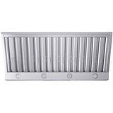 Forno Palazzo FRHWM503048 Wall Mount Range Hood with 4-Speeds, Touch & Remote Controls, LED Lighting, Power-Off Delay and Dishwasher-Safe Baffle Filters: 48 Inch - 1000 CFM Blower