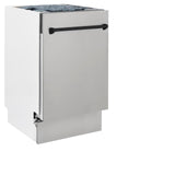 ZLINE Autograph Edition 18' Compact 3rd Rack Top Control Dishwasher in Stainless Steel with Accent Handle, 51dBa (DWVZ-304-18) [Color: Matte Black] - (DWVZ30418MB)