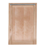 ZLINE 18 in. Compact Top Control Dishwasher with Stainless Steel Tub and Traditional Handle, 52dBa (DW-18) [Color: Unfinished Wood] - (DWUFH18)