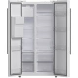 Forno Salerno FFRBI184436WHT 36 Inch Built-In Side by Side Refrigerator with 20 cu. ft. Total Capacity, External Ice/Water Dispenser, and Total Frost-Free Design: White