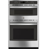 GE JK3800SHSS - 27 in. 6 cu. ft. Electric Microwave/Wall Oven Combo with Sensor Cooking - Stainless Steel