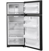 GE GTS18HGNRBB - 28 in. 17.5 cu. ft. Top Freezer Refrigerator - Black