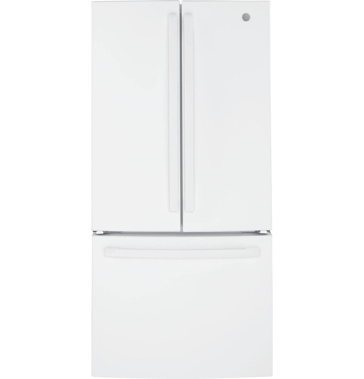 GE GWE19JGLWW - 33 in. 18.6 cu. ft. Counter Depth French Door Refrigerator with Internal Water Dispenser - White