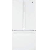 GE GWE19JGLWW - 33 in. 18.6 cu. ft. Counter Depth French Door Refrigerator with Internal Water Dispenser - White