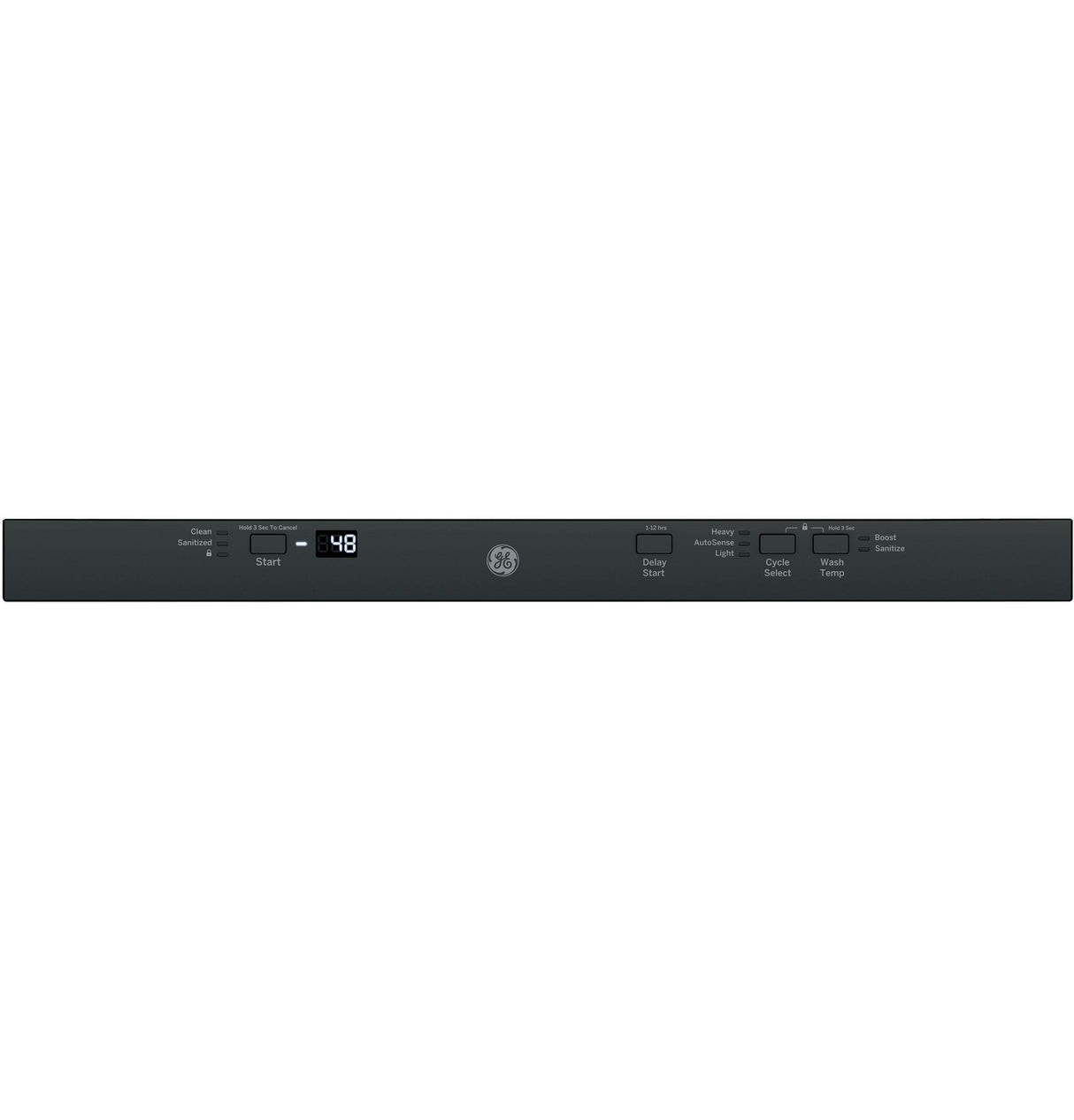 GE 24 in. Top Control Flush-Mount Dishwasher with 51 dBa Sound Level, Condensate Dry & Pocket Handle, Stainless Steel interior - BlackGDT225SGLBB)