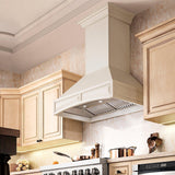 ZLINE Wooden Wall Mount Range Hood in White (321TT) - (321TT30)