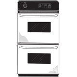 GE JRP28SKSS - 24 in. 5.4 cu. ft. Top Control Electric Double Wall Oven - Stainless Steel