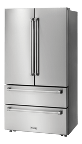 Thor Kitchen 36 Inch Professional French Door Refrigerator With Freezer Drawers - Model Trf3602 - (TRF3602) - THOR KITCHEN