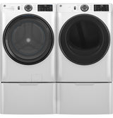 GE(R) ENERGY STAR(R) 7.8 cu. ft. Capacity Smart Front Load Electric Dryer with Sanitize Cycle - (GFD55ESSNWW)