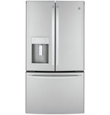 GE GYE22GYNFS - 36 in. 22.1 cu. ft. Counter Depth French Door Refrigerator with Ice & Water Dispenser - Fingerprint Resistant Stainless