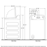 GE Profile(TM) ENERGY STAR(R) 5.4 cu. ft. Capacity Washer with Smarter Wash Technology and FlexDispense(TM) - (PTW700BPTDG)