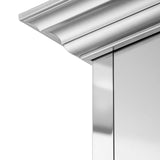 ZLINE Designer Series Wall Mount Range Hood in DuraSnow Stainless Steel with Mirror Accents (655MR) - (655MR36)