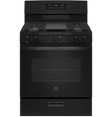 GE JGBS66DEKBB - 30 in. 5 cu. ft. Gas Range with 5 Sealed Burners & Griddle - Black