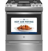 GE(R) 30" Slide-In Front-Control Convection Gas Range with No Preheat Air Fry - (JGS760SPSS)
