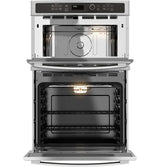 GE JK3800SHSS - 27 in. 6 cu. ft. Electric Microwave/Wall Oven Combo with Sensor Cooking - Stainless Steel