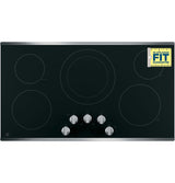 GE JP3036SLSS - 36 in. 5-Burner Electric Cooktop with Simmer Burner & Power Burner - Stainless Steel