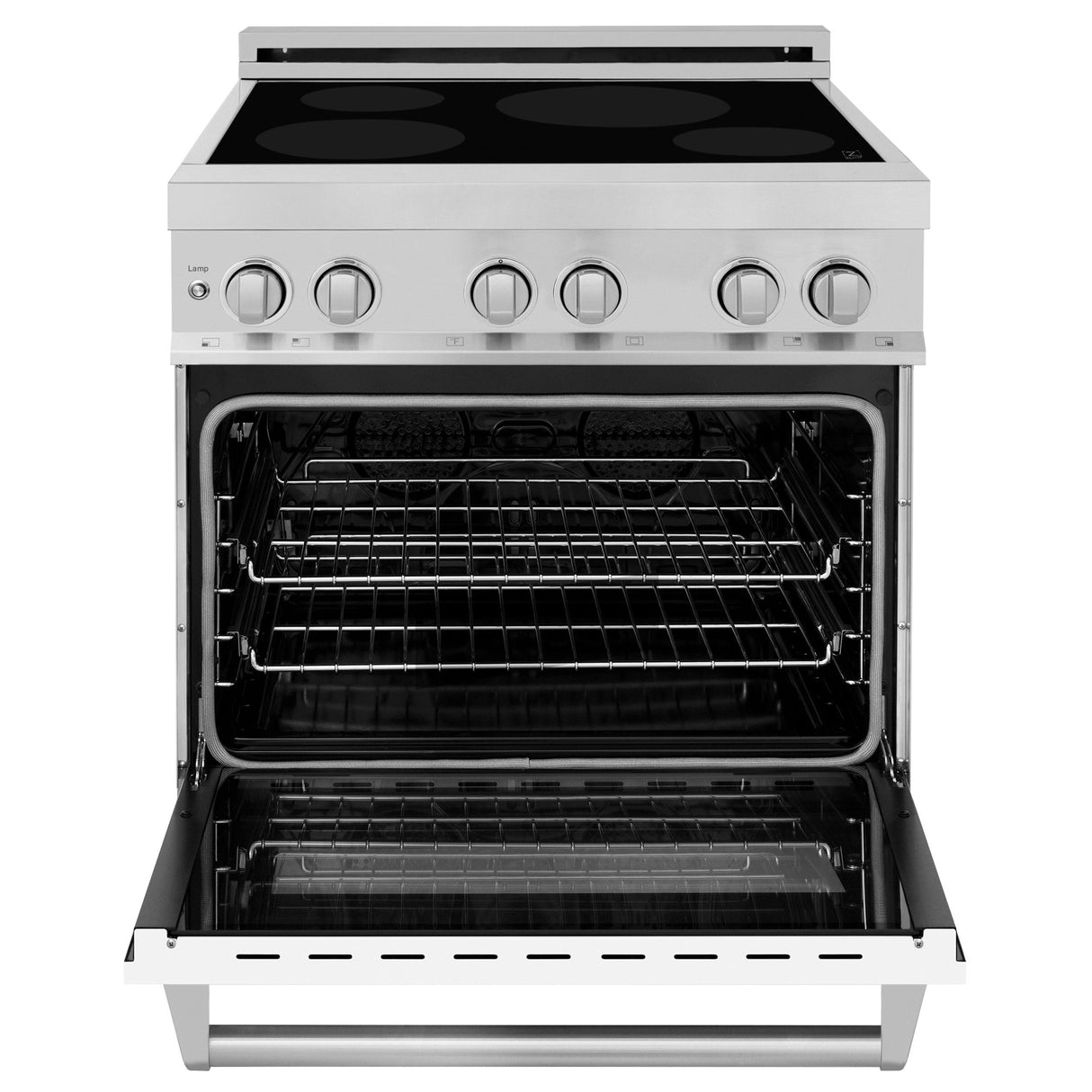 ZLINE 30" 4.0 cu. ft. Induction Range with a 4 Element Stove and Electric Oven in Stainless Steel (RAIND-30) [Color: White Matte] - (RAINDWM30)