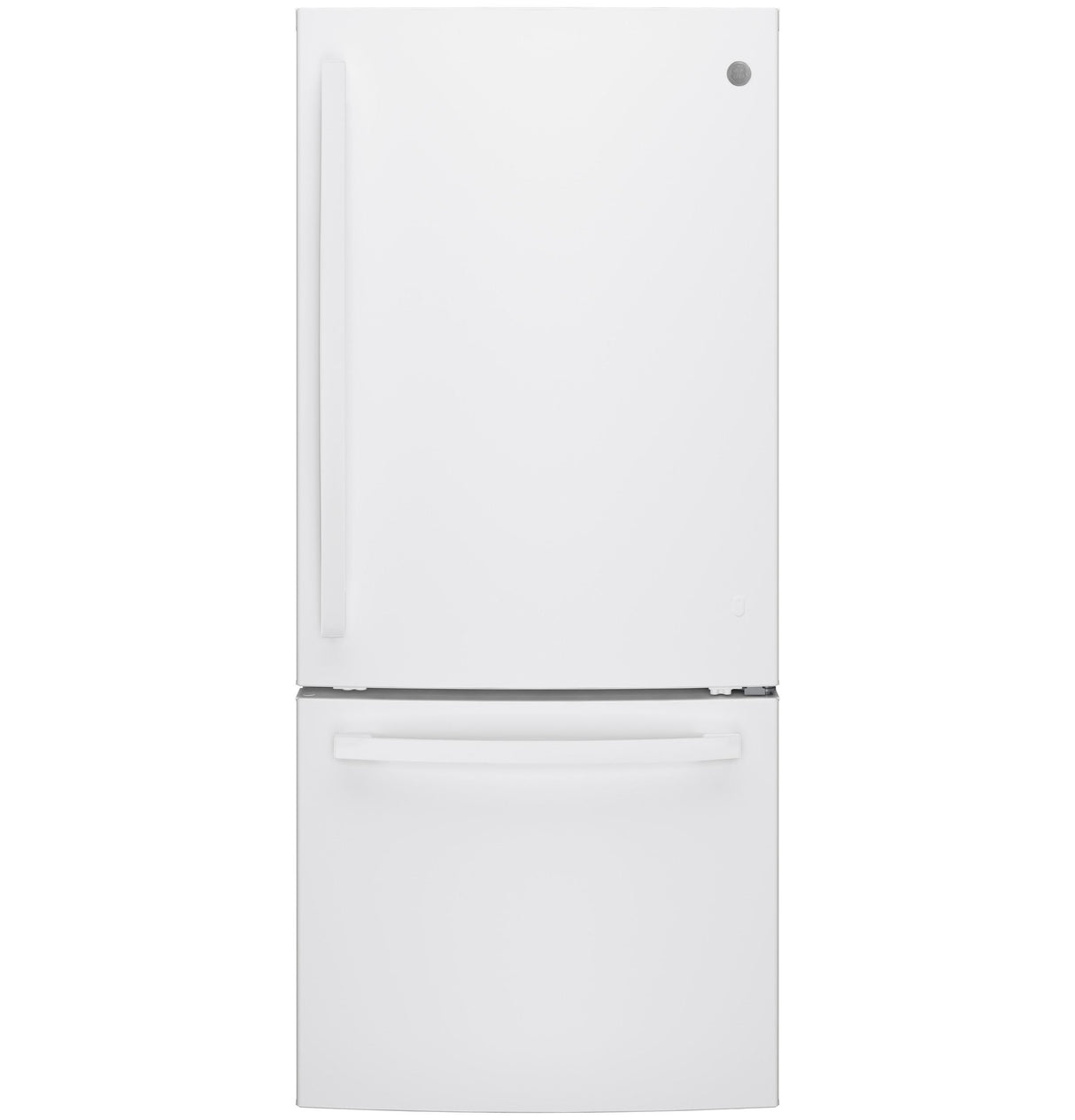GE GDE21EGKWW - 30 in. 21 cu. ft. Bottom Freezer Refrigerator with Ice Maker - White