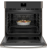 GE(R) 30" Smart Built-In Self-Clean Convection Single Wall Oven with Never Scrub Racks - (JTS5000ENES)