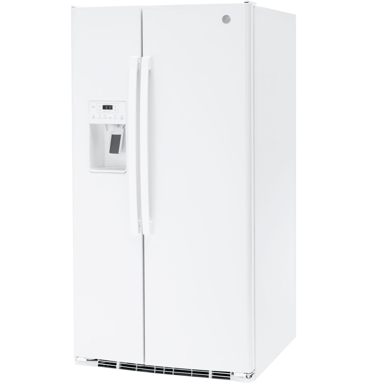 GE GSS25GGPWW - 36 in. 25.3 cu. ft. Side by Side Refrigerator with Ice & Water Dispenser - White