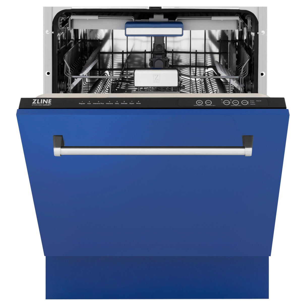 ZLINE 24" Tallac Series 3rd Rack Dishwasher with Traditional Handle, 51dBa (DWV-24) [Color: Blue Matte] - (DWVBM24)