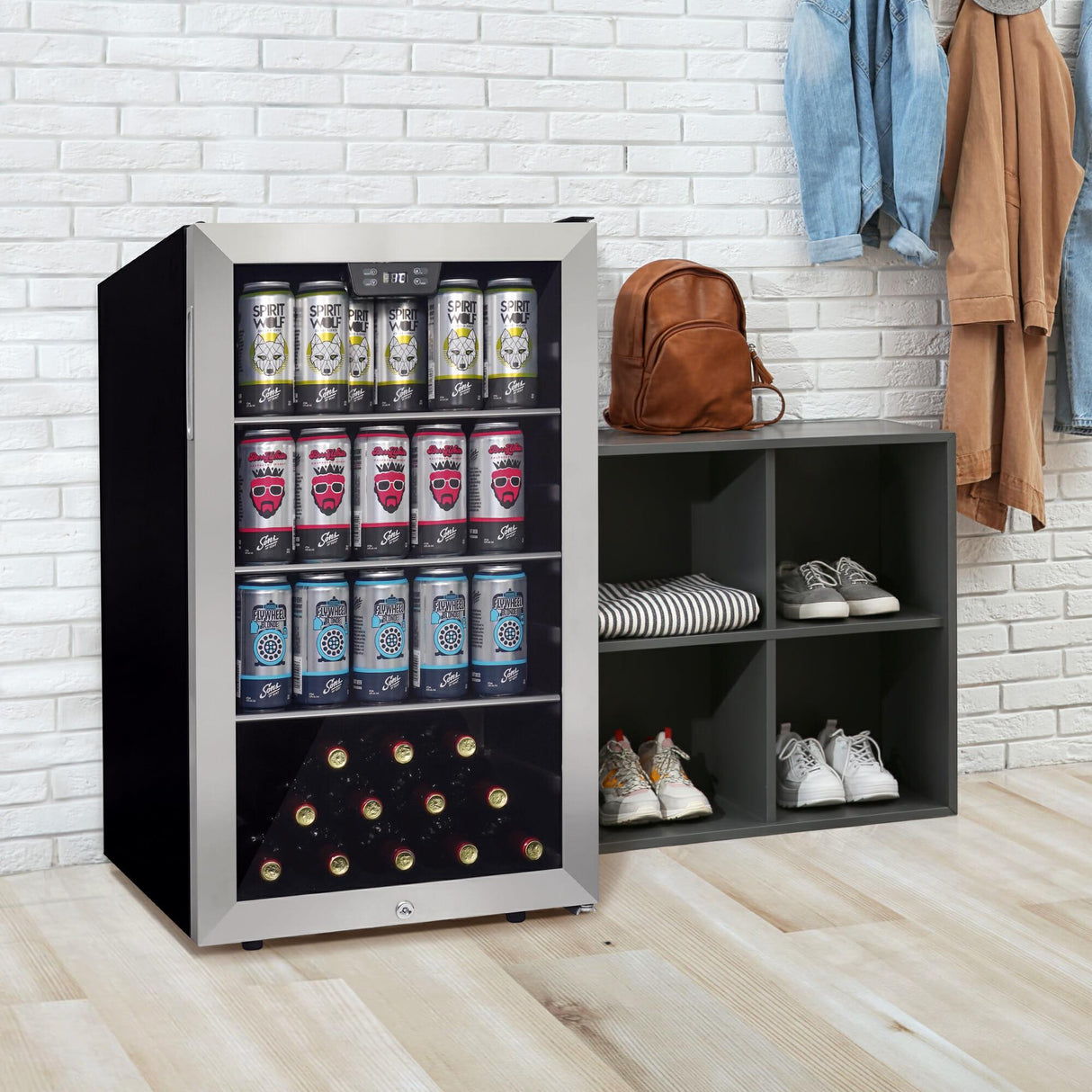 Danby 4.5 cu. ft. Free-Standing Beverage Center in Stainless Steel - (DBC045L1SS)