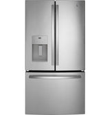 GE GFE26JYMFS - 36 in. 25.6 cu. ft. French Door Refrigerator with Ice & Water Dispenser - Fingerprint Resistant Stainless