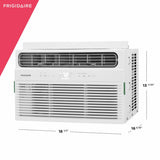 Frigidaire 6,000 BTU Window Air Conditioner FHWC064WB1 with product dimensions
