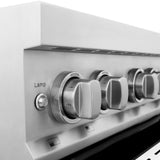 ZLINE 30" 4.0 cu. ft. Induction Range with a 4 Element Stove and Electric Oven in Stainless Steel (RAIND-30) [Color: White Matte] - (RAINDWM30)