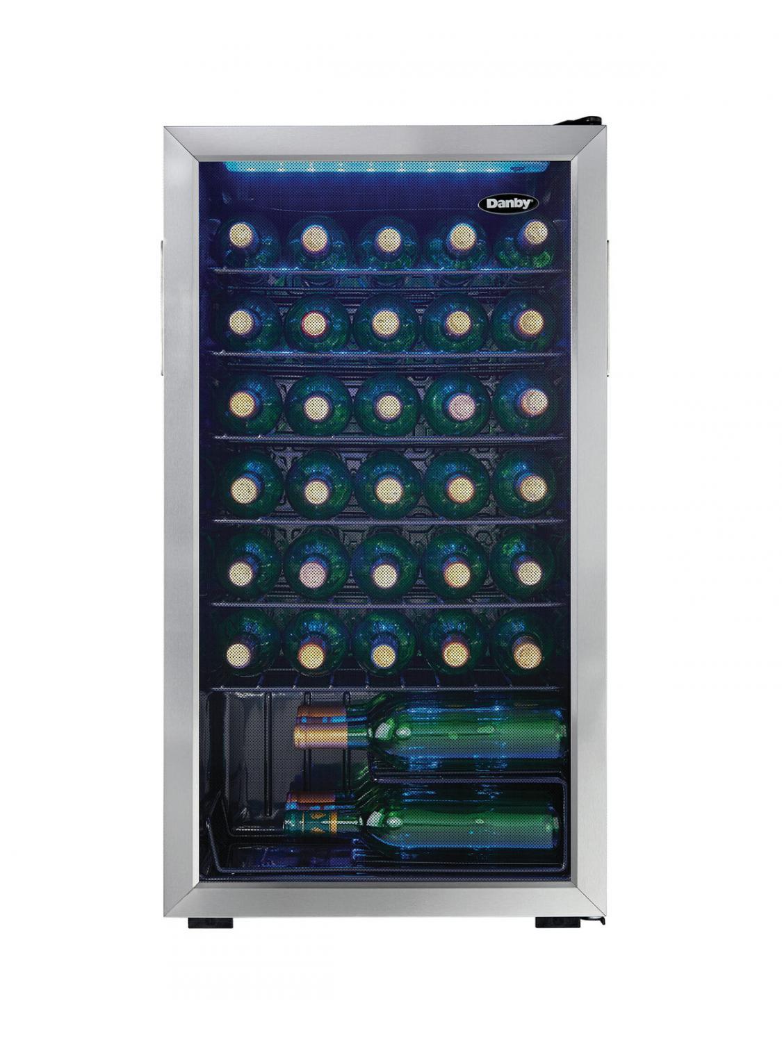 Danby 36 Bottle Free-Standing Wine Cooler in Stainless Steel - (DWC036A1BSSDB6)