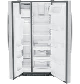 GE GSS23GYPFS - 33 in. 23 cu. ft. Side by Side Refrigerator with Ice & Water Dispenser - Fingerprint Resistant Stainless